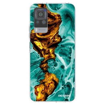 Picasee husă transparentă din silicon pentru Vivo X60 Pro 5G - Goldsky
