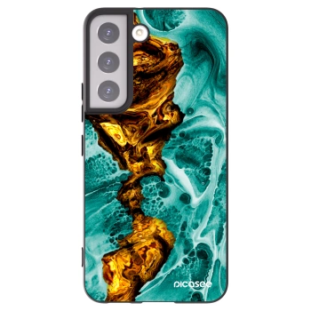 Picasee husă neagră din silicon pentru Samsung Galaxy S22 5G - Goldsky