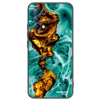 Picasee husă neagră din silicon pentru OPPO Reno 5 5G - Goldsky