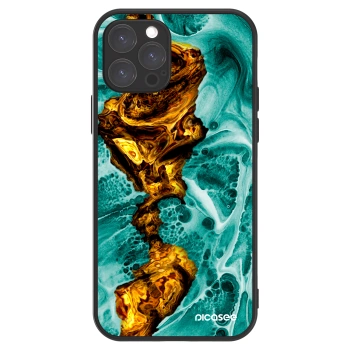Picasee ULTIMATE CASE MagSafe pentru Apple iPhone 12 Pro - Goldsky