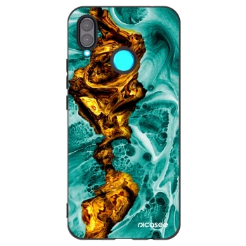 Picasee husă neagră din silicon pentru Huawei Nova 3 - Goldsky
