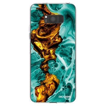 Picasee husă transparentă din silicon pentru Samsung Galaxy S8 G950F - Goldsky
