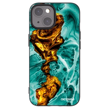 Picasee husă neagră din silicon pentru Apple iPhone 15 - Goldsky