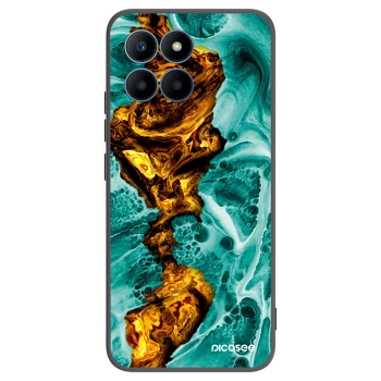 Picasee husă neagră din silicon pentru Honor 70 Lite - Goldsky