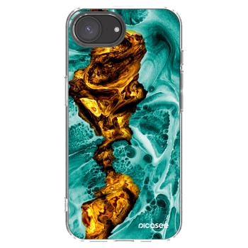 Picasee husă transparentă din silicon pentru Apple iPhone 16e - Goldsky