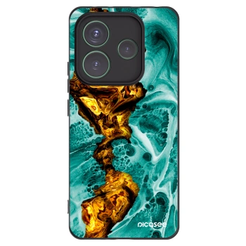 Picasee husă neagră din silicon pentru Xiaomi Redmi Note 14 5G - Goldsky