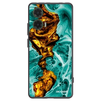 Picasee husă neagră din silicon pentru Motorola Moto G35 5G - Goldsky