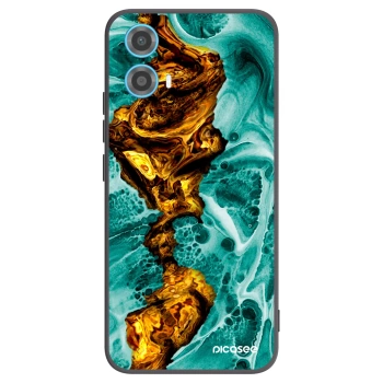 Picasee husă neagră din silicon pentru Motorola Moto G34 5G - Goldsky