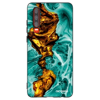 Picasee husă neagră din silicon pentru Huawei P30 - Goldsky