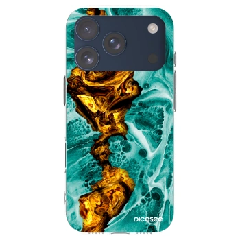 Picasee husă transparentă din silicon pentru Apple iPhone 17 Pro - Goldsky