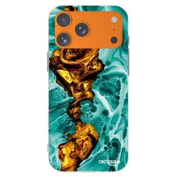 Picasee husă transparentă din silicon pentru Apple iPhone 17 Pro Max - Goldsky