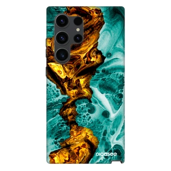 Picasee Fashion Case PowerShare pro Samsung Galaxy S24 Ultra S928B 5G - Goldsky