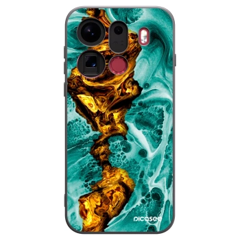 Picasee husă neagră din silicon pentru OPPO Find X9 Pro - Goldsky