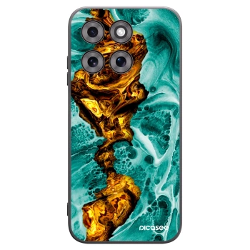 Picasee husă neagră din silicon pentru Motorola Moto G77 - Goldsky