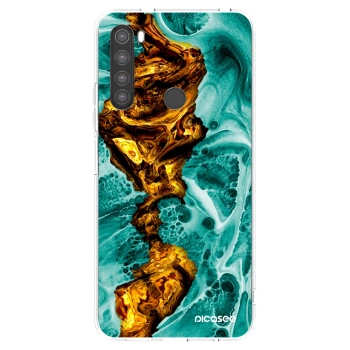 Picasee husă transparentă din silicon pentru Xiaomi Redmi Note 8 - Goldsky