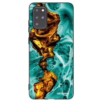 Picasee husă neagră din silicon pentru Samsung Galaxy S20+ G985F - Goldsky