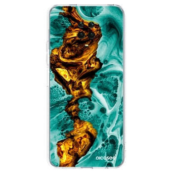 Picasee husă transparentă din silicon pentru Xiaomi Redmi Note 9 Pro - Goldsky