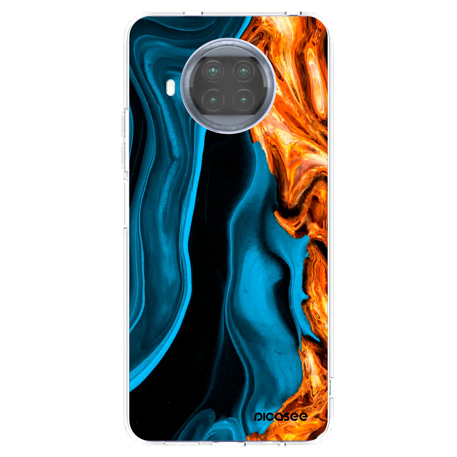 Picasee husă transparentă din silicon pentru Xiaomi Mi 10T Lite - Gold blue