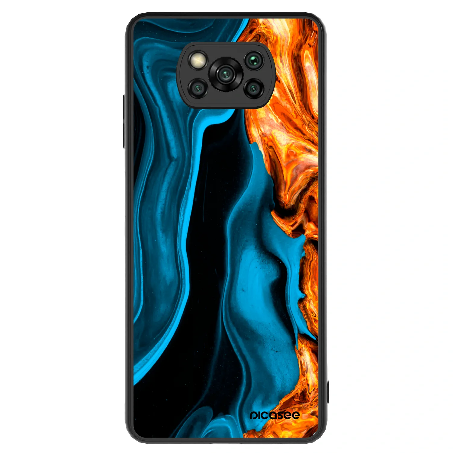 Picasee ULTIMATE CASE pentru Xiaomi Poco X3 - Gold blue