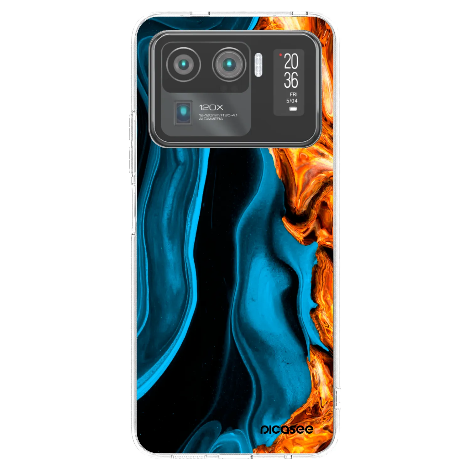 Picasee husă transparentă din silicon pentru Xiaomi Mi 11 Ultra - Gold blue