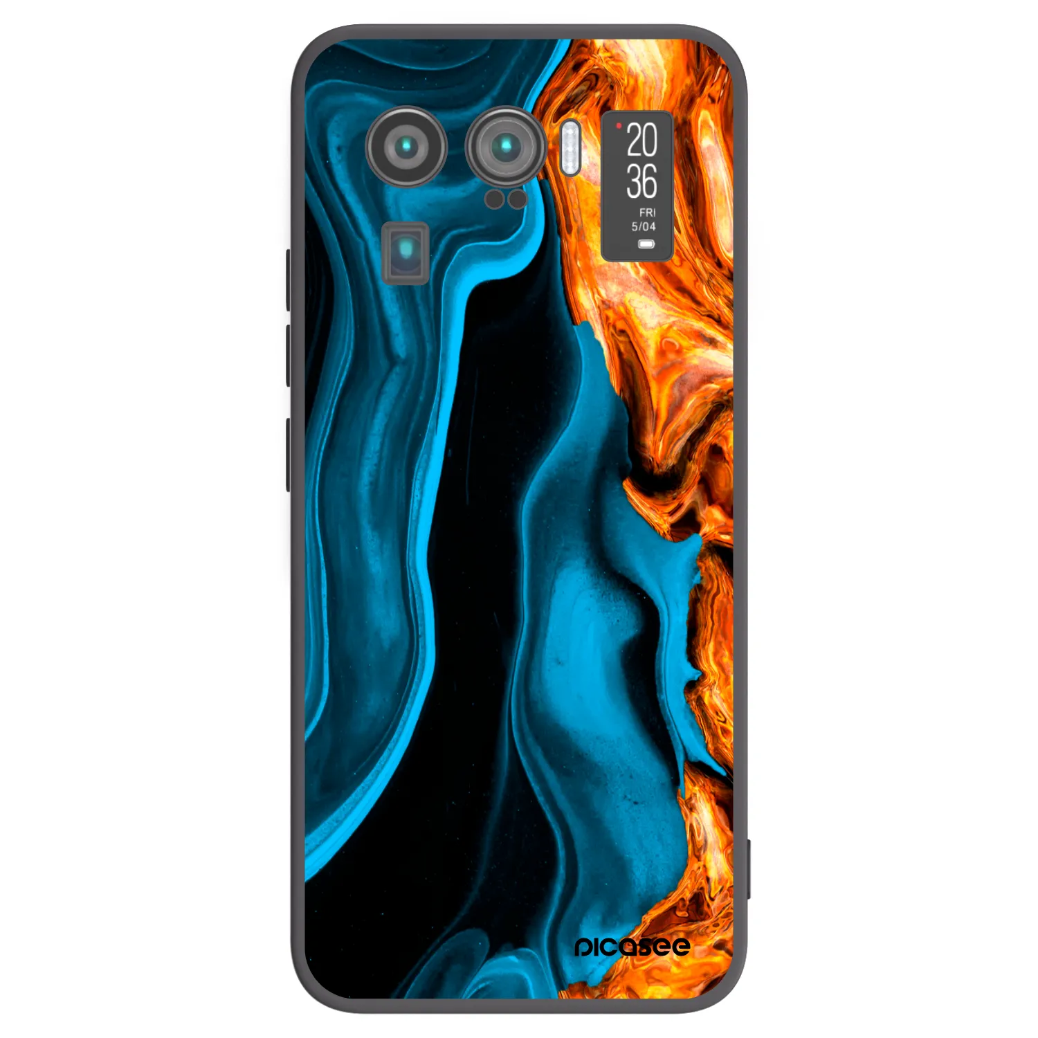 Picasee husă neagră din silicon pentru Xiaomi Mi 11 Ultra - Gold blue