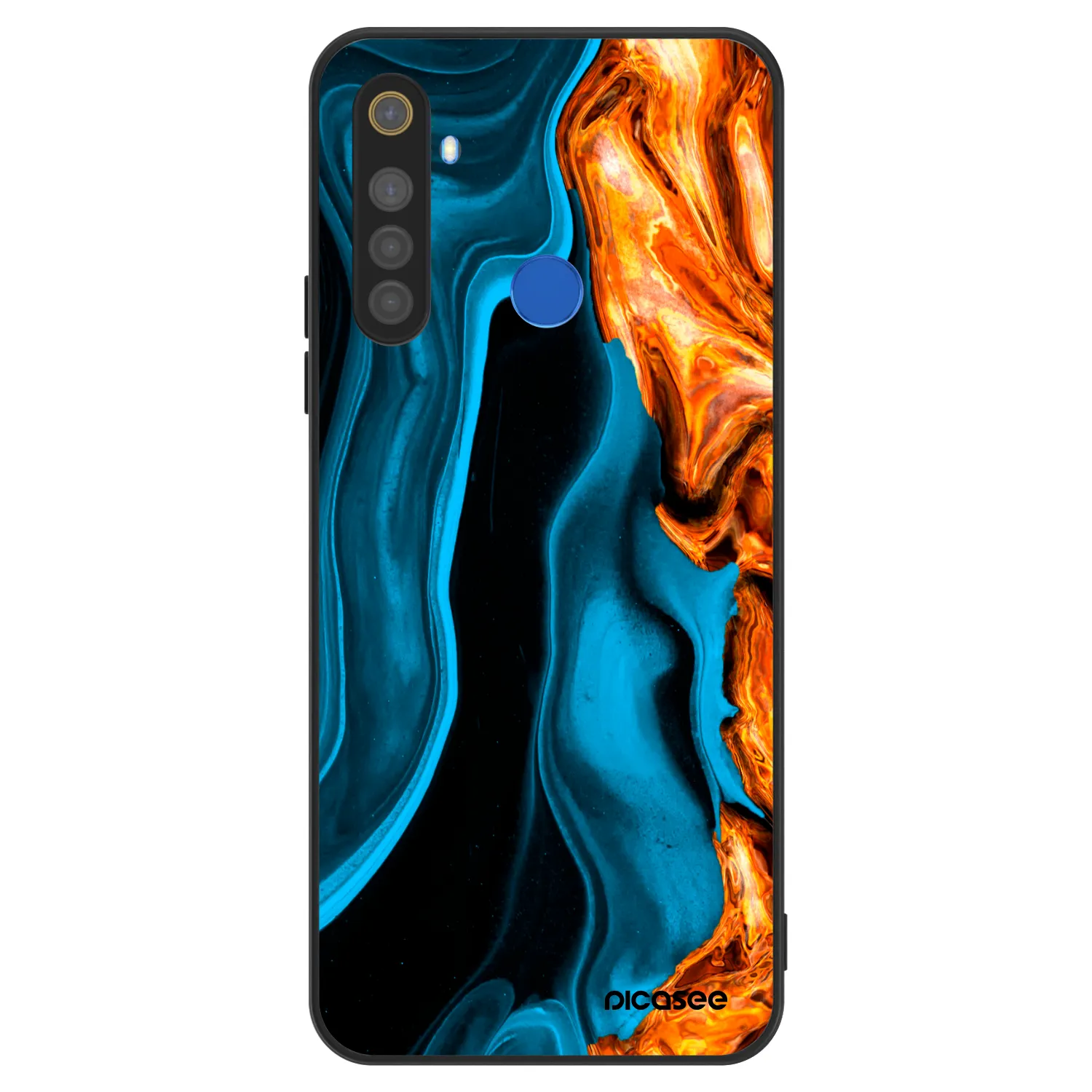 Picasee ULTIMATE CASE pentru Realme 5 - Gold blue