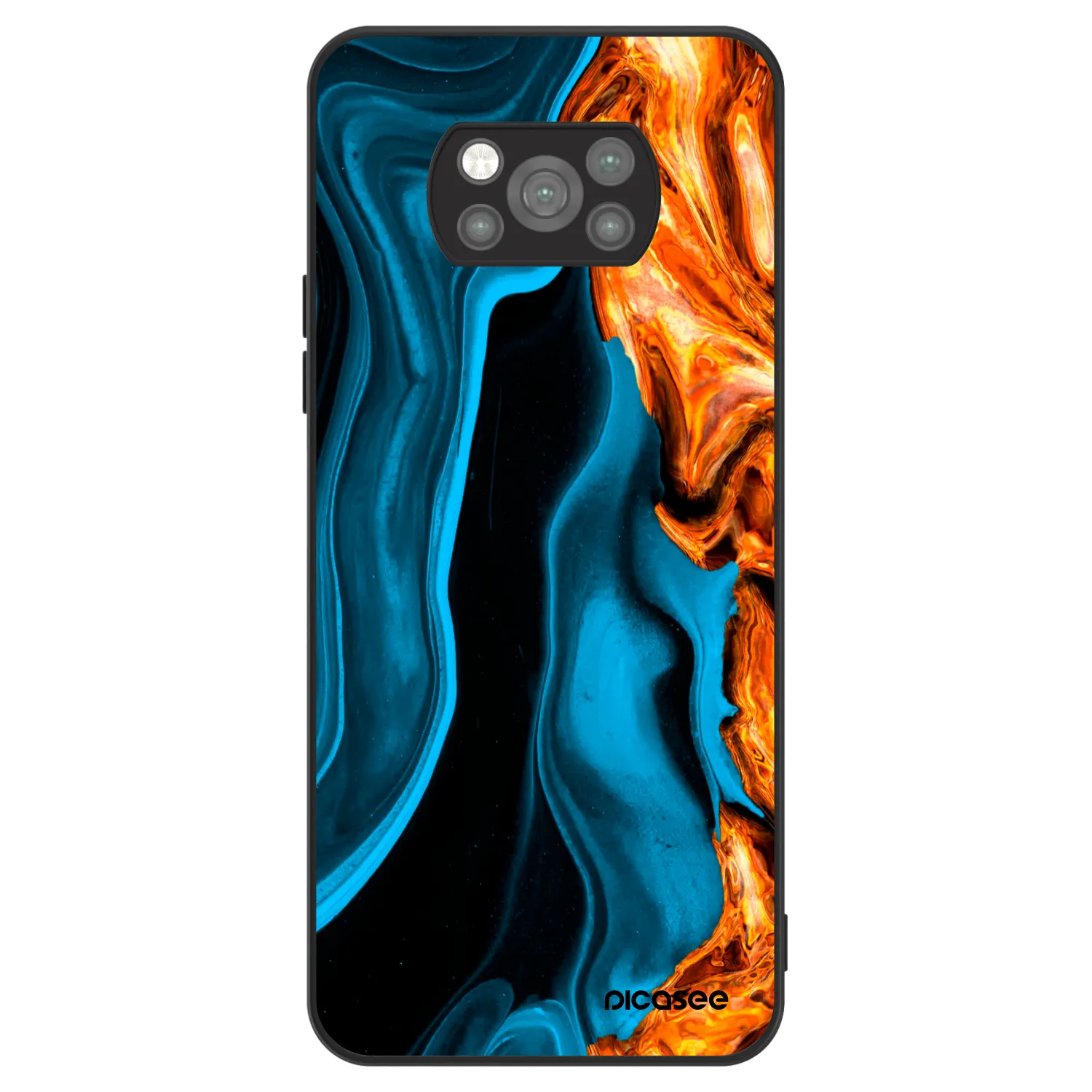 Picasee ULTIMATE CASE pentru Xiaomi Poco X3 Pro - Gold blue