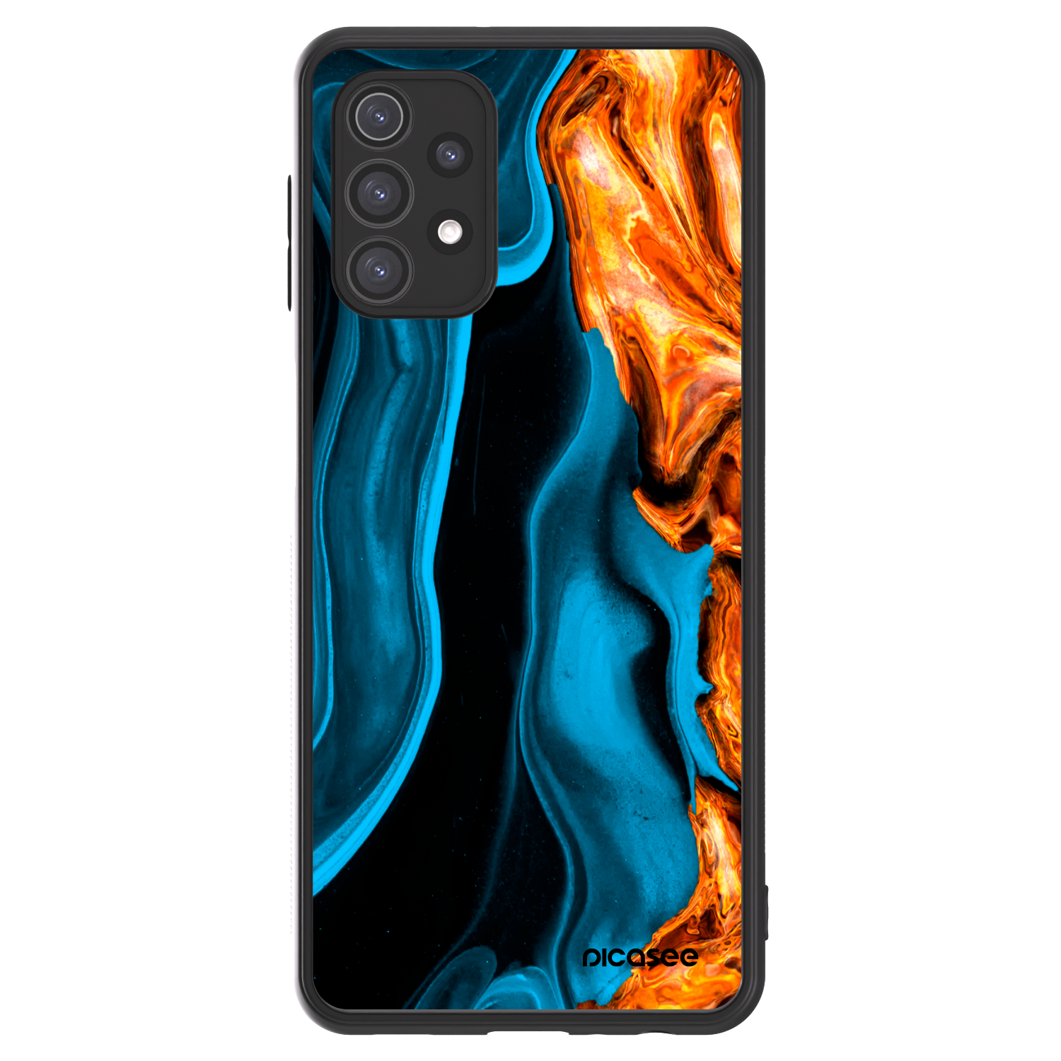 Picasee ULTIMATE CASE pentru Samsung Galaxy A32 5G A326B - Gold blue