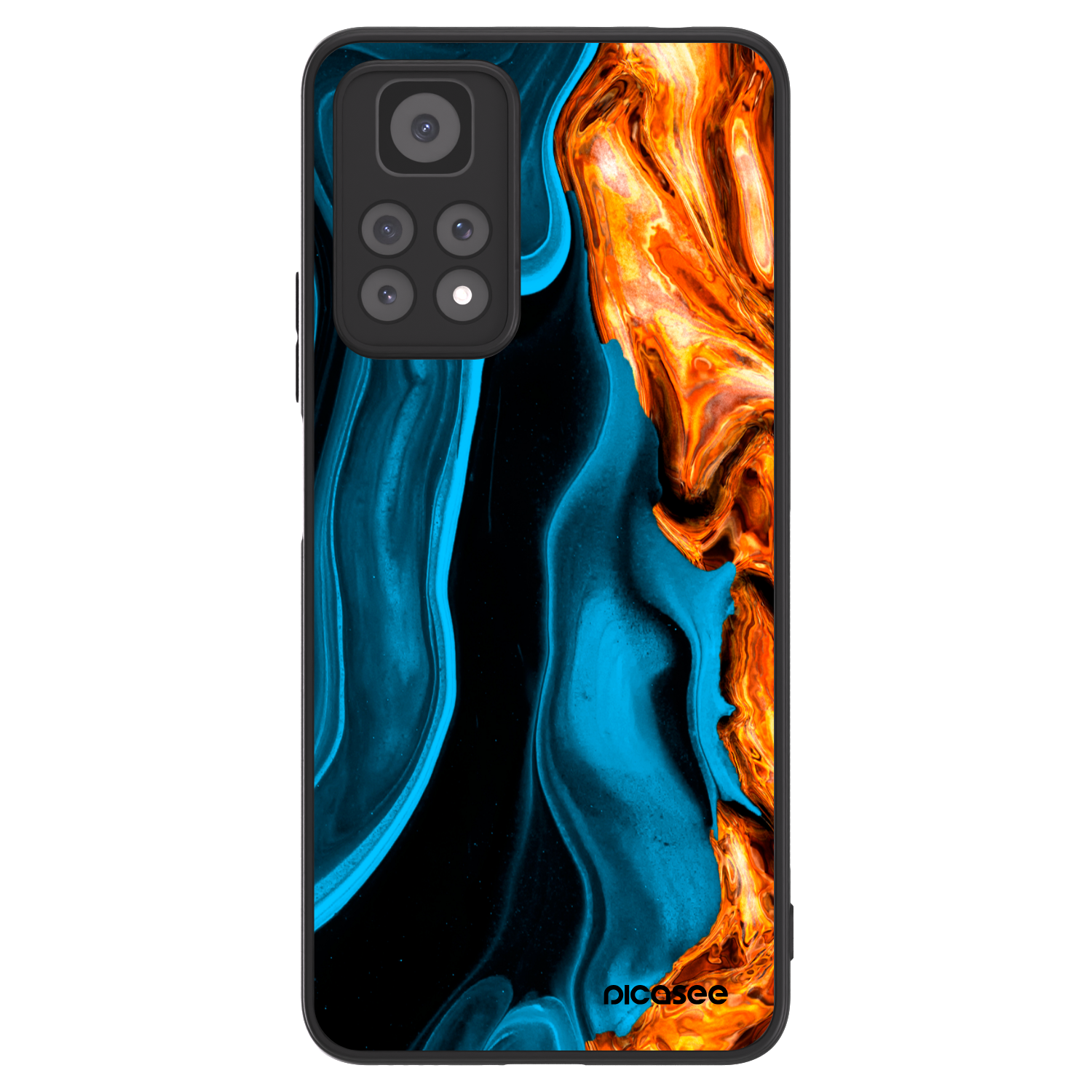 Picasee ULTIMATE CASE pentru Xiaomi Redmi Note 11 Pro 5G - Gold blue