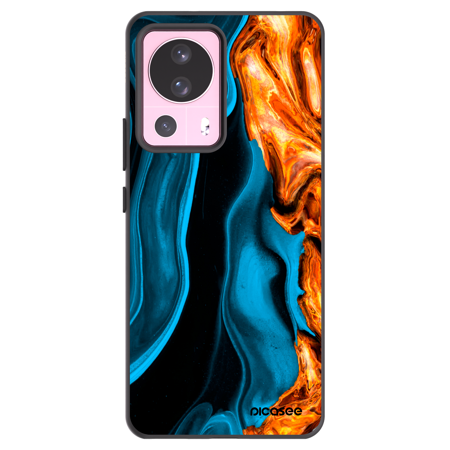 Picasee husă neagră din silicon pentru Xiaomi 13 Lite - Gold blue