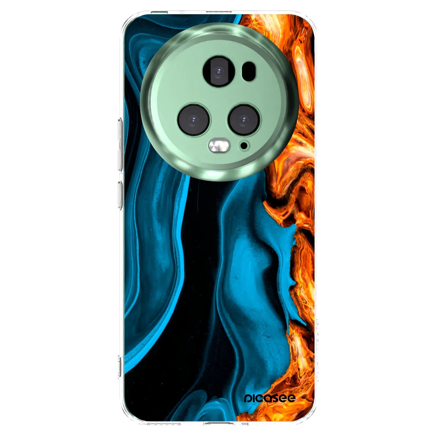 Picasee husă transparentă din silicon pentru Honor Magic5 Pro - Gold blue