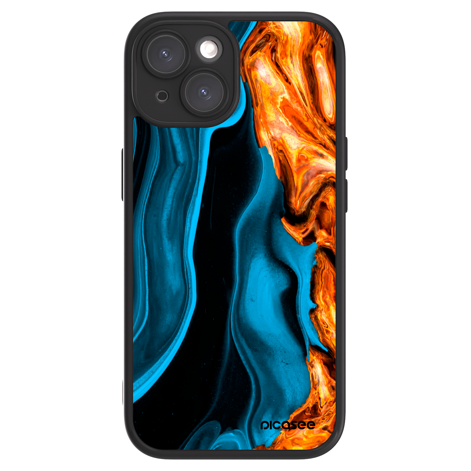 Picasee ULTIMATE CASE pentru Apple iPhone 15 - Gold blue