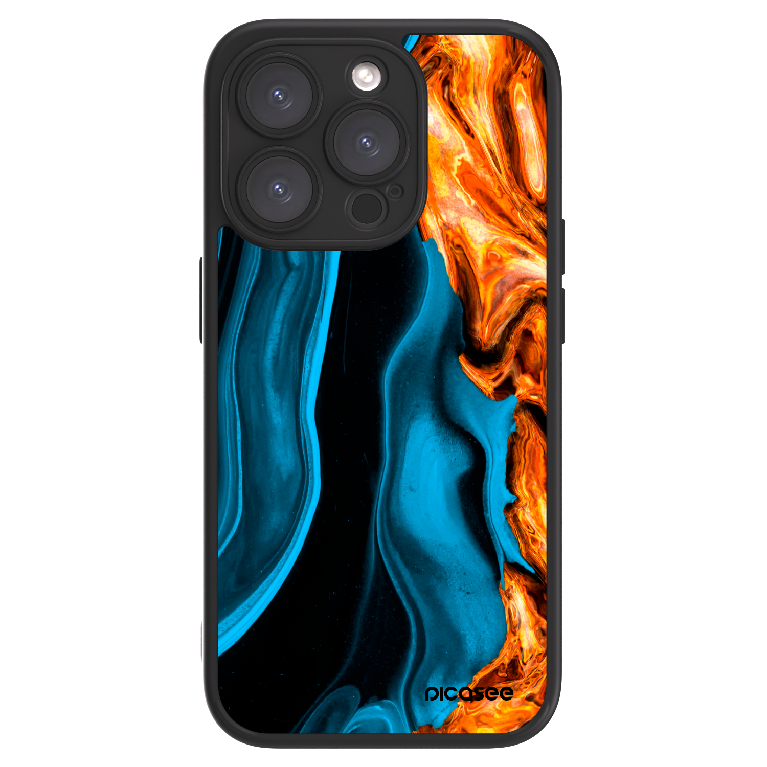 Picasee ULTIMATE CASE pentru Apple iPhone 15 Pro - Gold blue