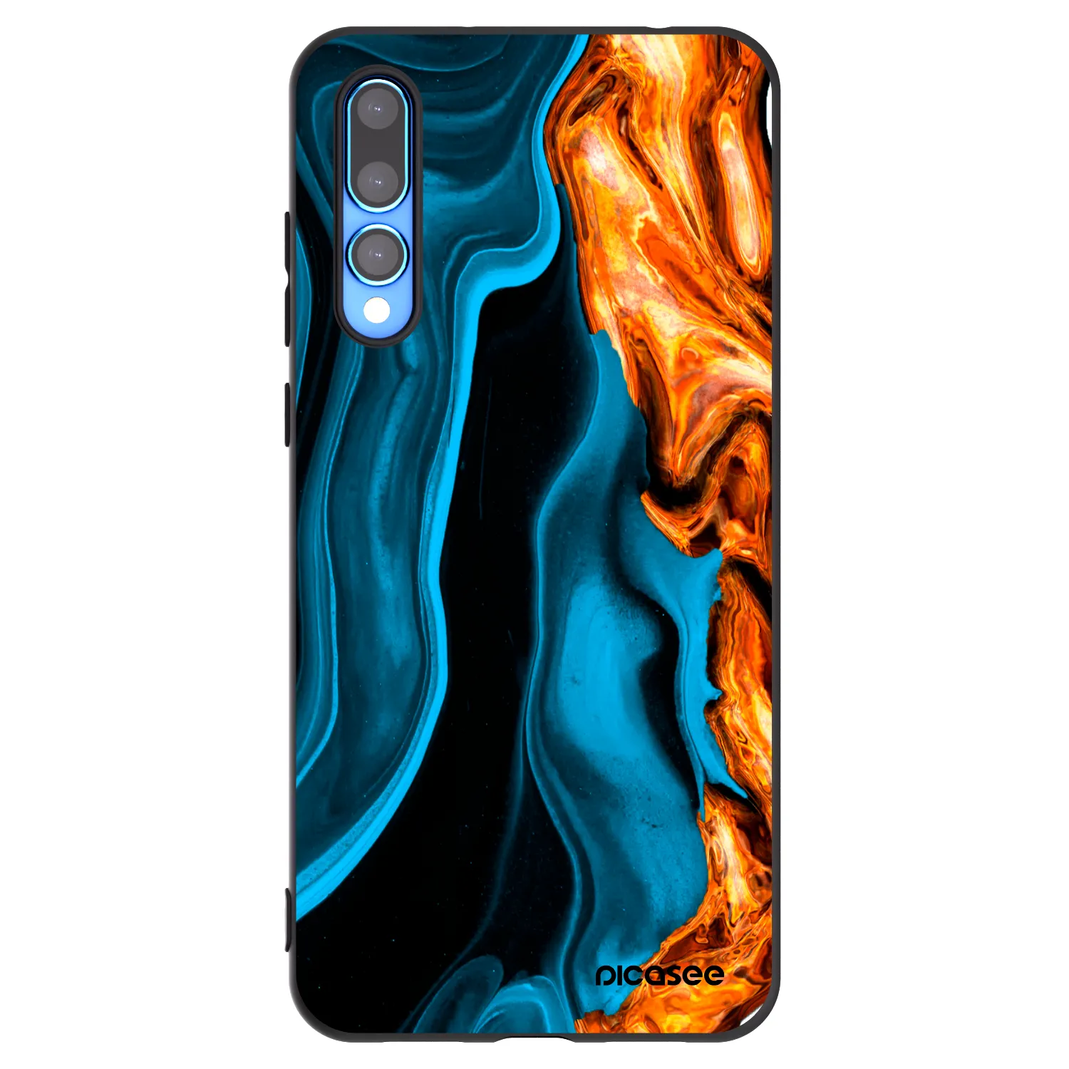 Picasee husă neagră din silicon pentru Huawei P20 Pro - Gold blue
