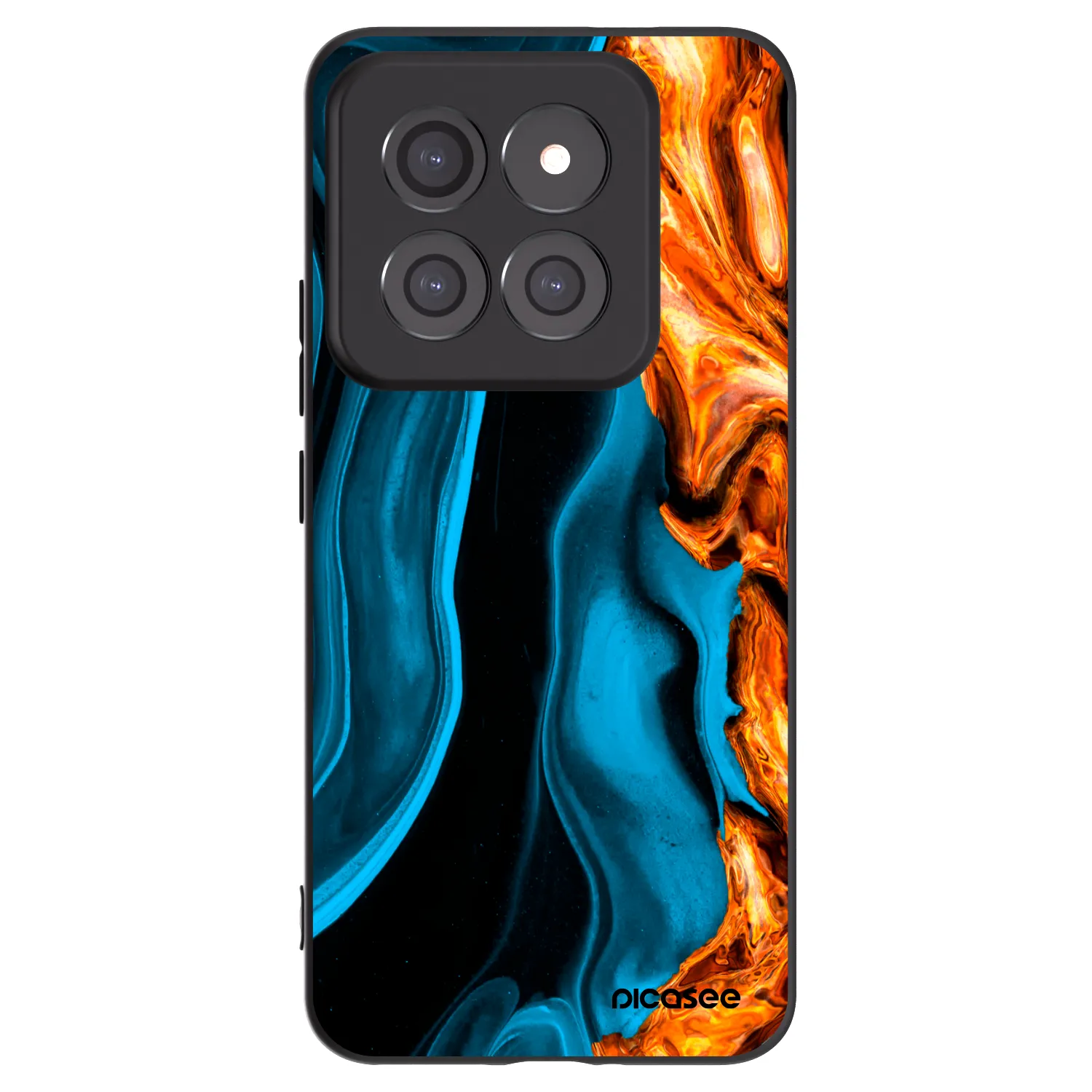 Picasee husă neagră din silicon pentru Xiaomi 14 Pro - Gold blue