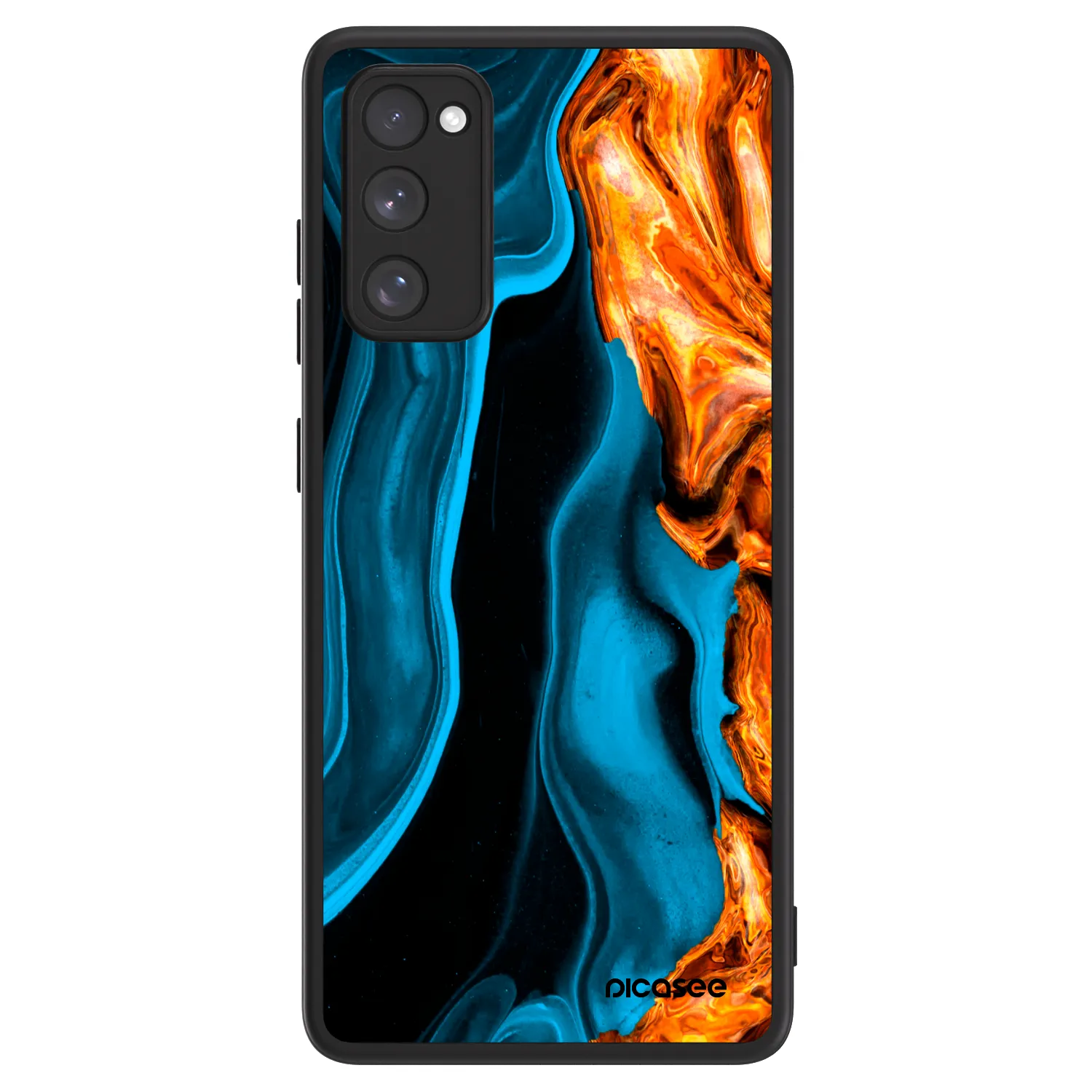 Picasee ULTIMATE CASE PowerShare pentru Samsung Galaxy S20 FE - Gold blue
