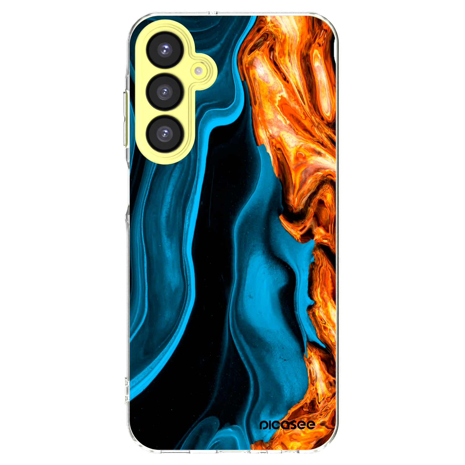 Picasee husă transparentă din silicon pentru Samsung Galaxy A25 A256B 5G - Gold blue