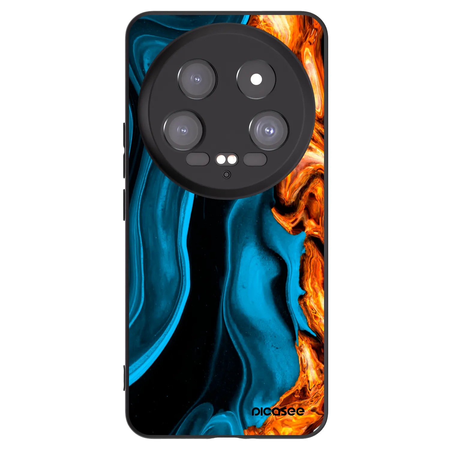 Picasee husă neagră din silicon pentru Xiaomi 14 Ultra - Gold blue