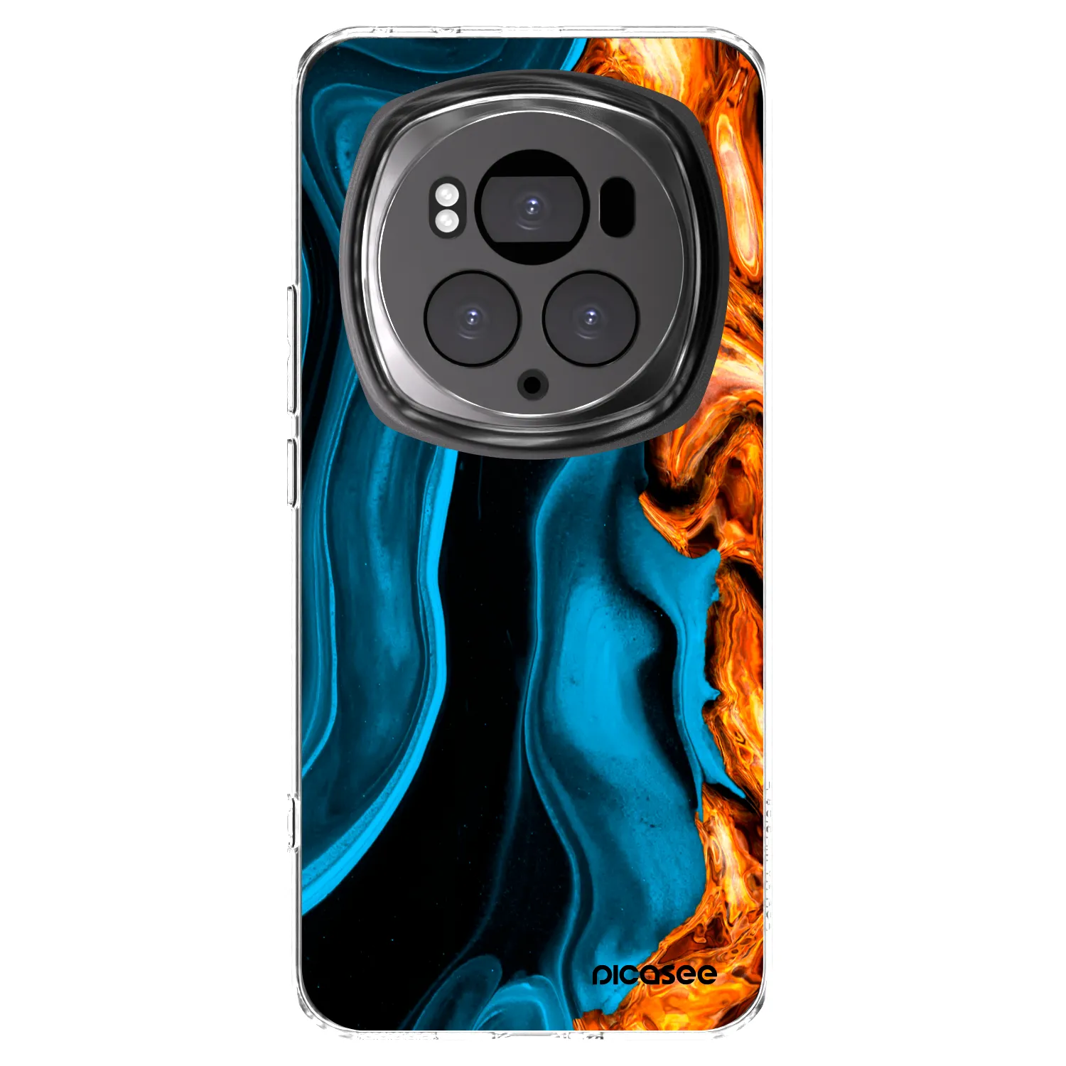 Picasee husă transparentă din silicon pentru Honor Magic6 Pro - Gold blue