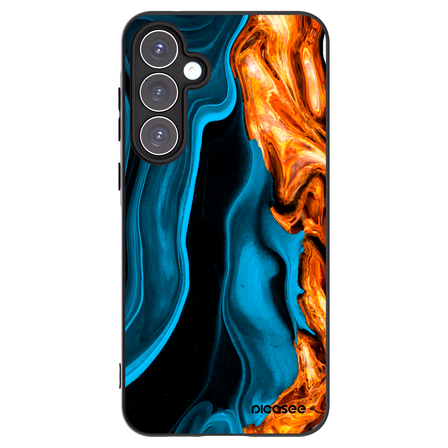 Picasee husă neagră din silicon pentru Samsung Galaxy A55 5G A556B - Gold blue