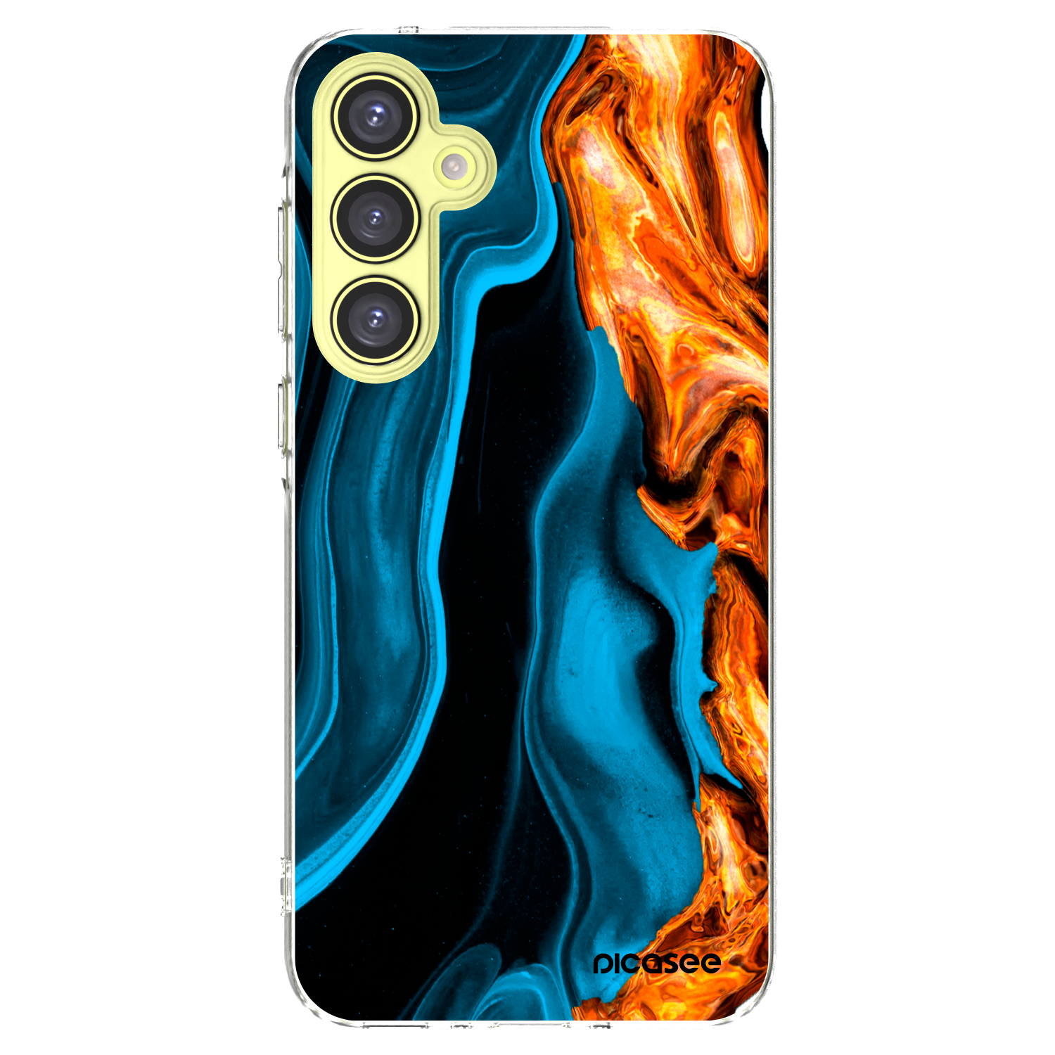 Picasee husă transparentă din silicon pentru Samsung Galaxy A35 5G A356B - Gold blue