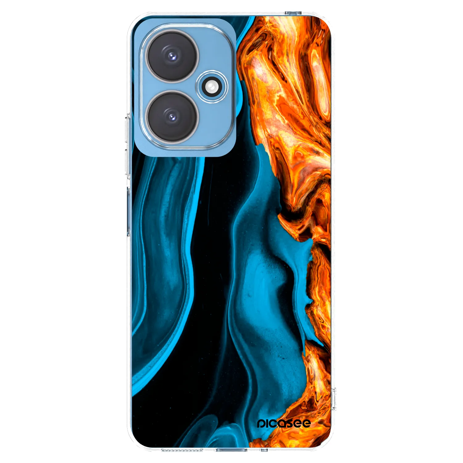 Picasee husă transparentă din silicon pentru Xiaomi Redmi 13C 5G - Gold blue