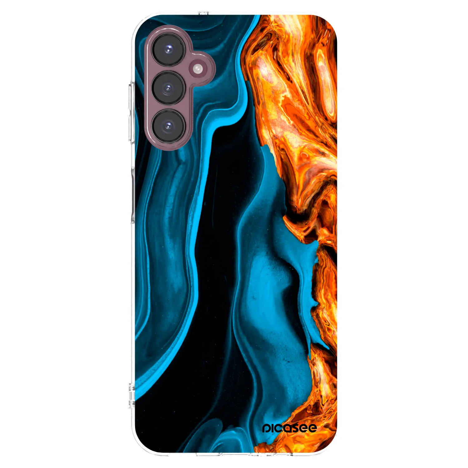 Picasee husă transparentă din silicon pentru Samsung Galaxy A05s A057G - Gold blue