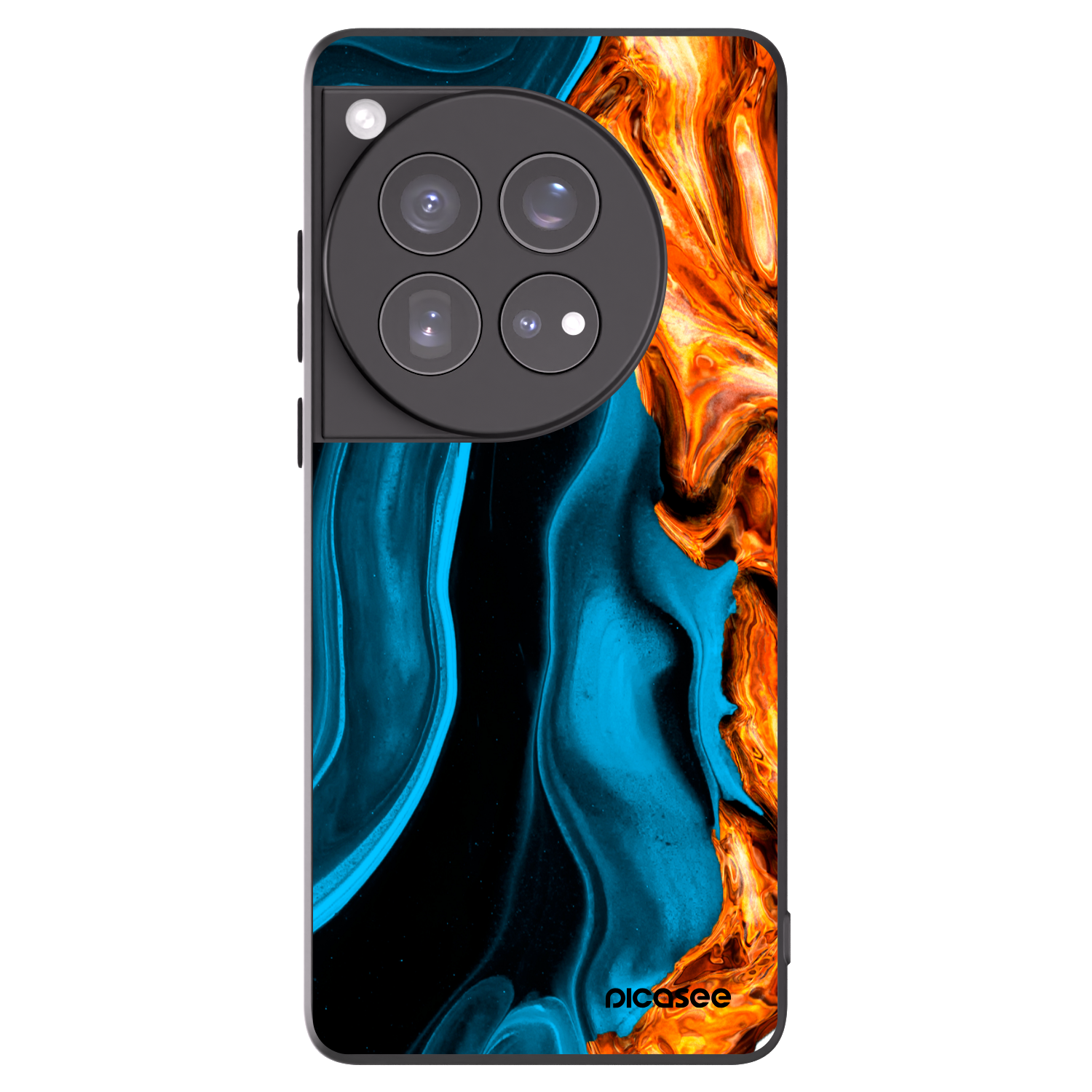 Picasee husă neagră din silicon pentru OnePlus 12 5G - Gold blue