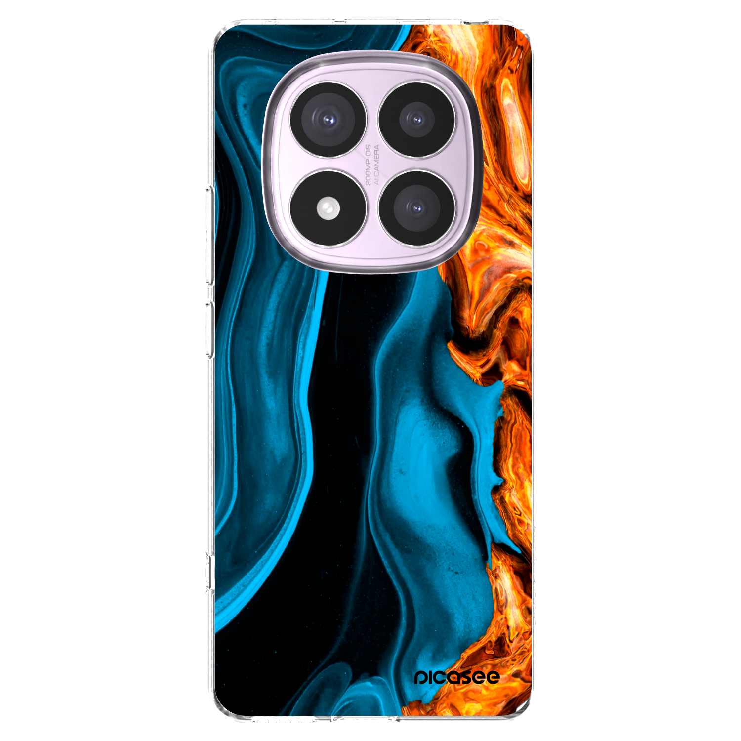 Picasee husă transparentă din silicon pentru Xiaomi Redmi Note 14 Pro 5G - Gold blue