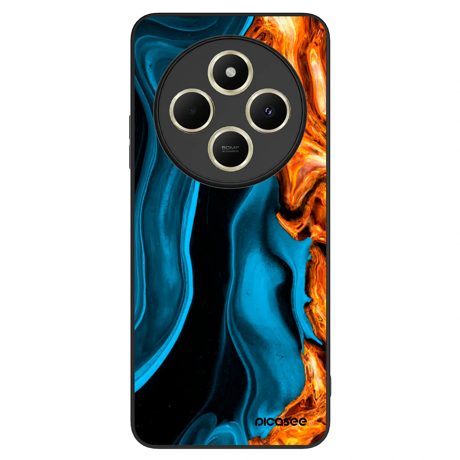 Picasee ULTIMATE CASE pentru Xiaomi Redmi 14C - Gold blue