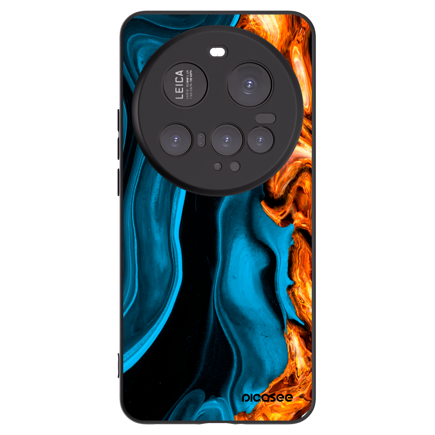 Picasee husă neagră din silicon pentru Xiaomi 15 Ultra - Gold blue