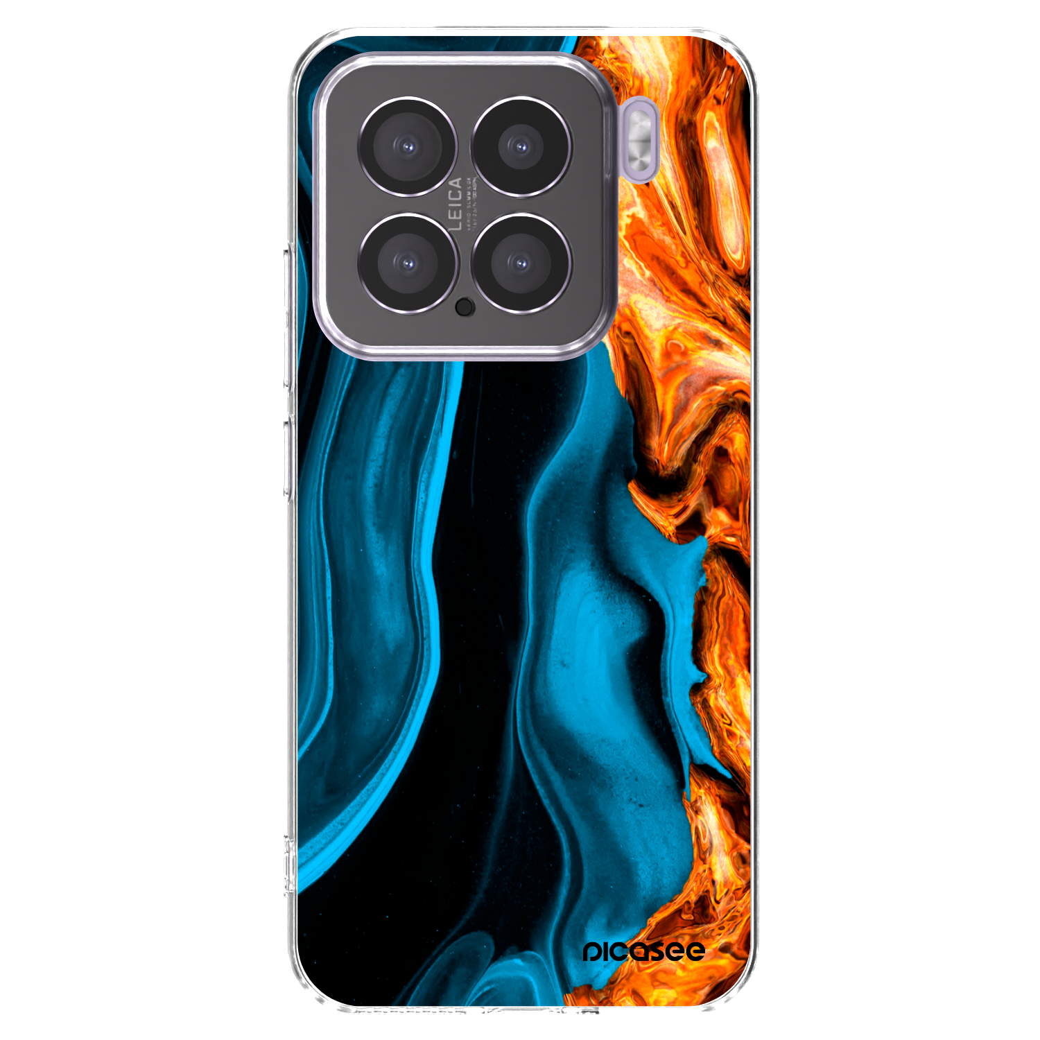 Picasee husă transparentă din silicon pentru Xiaomi 15 - Gold blue