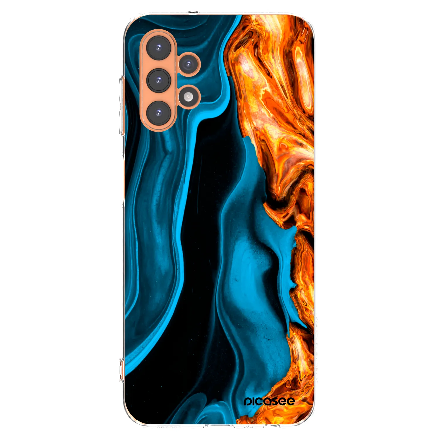 Picasee husă transparentă din silicon pentru Samsung Galaxy A13 5G - Gold blue