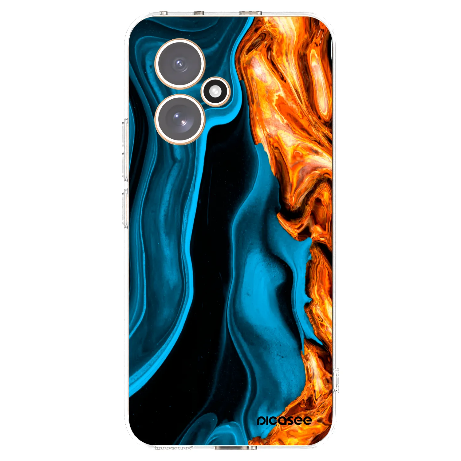 Picasee husă transparentă din silicon pentru Honor 400 5G - Gold blue